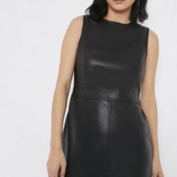 🔥 FAUX LEATHER LASER CUT DRESS - Picture 7 of 7